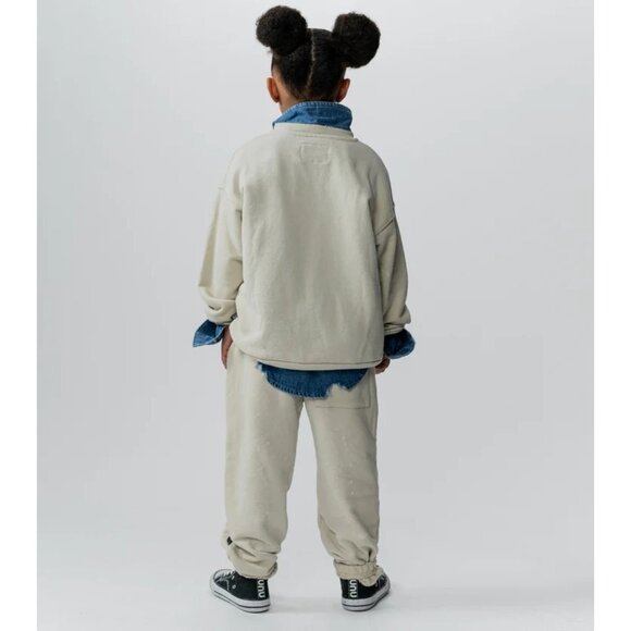 Nununu Droopy Skull Sweatpants in Smokey Natural - Picture 3 of 5